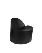 Sillón de jardín Bloom negro - 72 x 69 x 70 cm