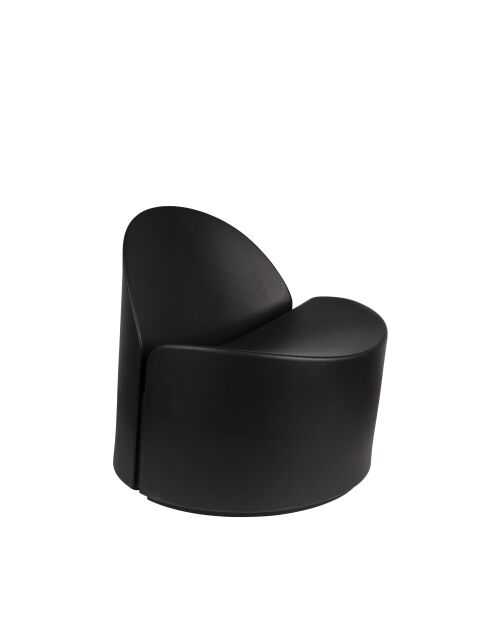 Sillón de jardín Bloom negro - 72 x 69 x 70 cm