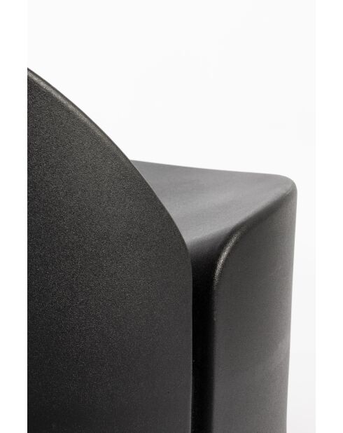 Sillón de jardín Bloom negro - 72 x 69 x 70 cm