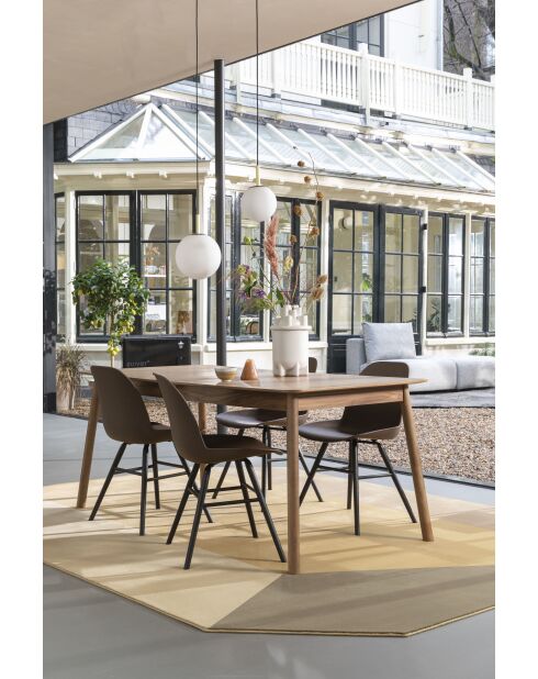 Orion 25 schwarze Pendelleuchte - 25 x 25 x 170 cm