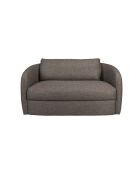 Sofá boho gris de 2 plazas - 82 x 143 x 75 cm