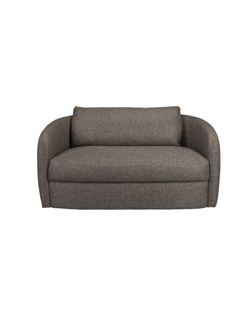 Sofá boho gris de 2 plazas - 82 x 143 x 75 cm