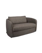 Sofá boho gris de 2 plazas - 82 x 143 x 75 cm