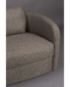 Sofá boho gris de 2 plazas - 82 x 143 x 75 cm
