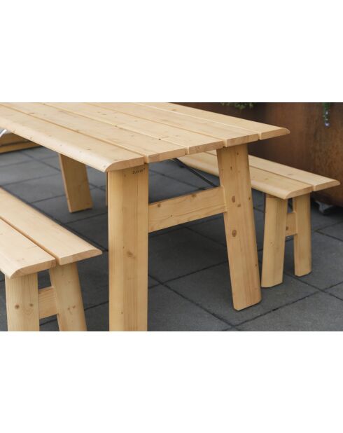 Mesa de jardín Avenue Natural, 180 x 79 x 75 cm