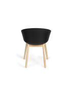 Chaise Void noire - 56 x 55 x 73.5 cm