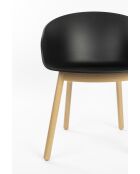 Chaise Void noire - 56 x 55 x 73.5 cm