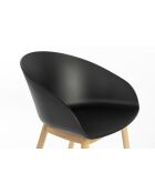 Chaise Void noire - 56 x 55 x 73.5 cm