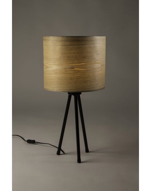 Lámpara de mesa Woodland marrón - 30 x 30 x 60 cm