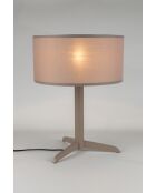 Lámpara de mesa Shelby taupe - 36 x 36 x 48 cm