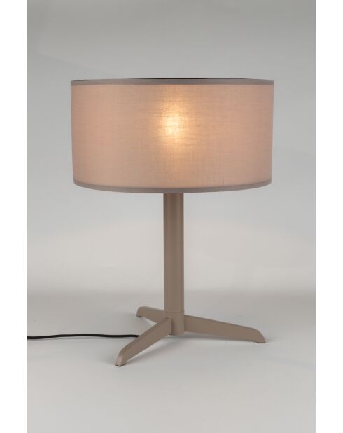 Lámpara de mesa Shelby taupe - 36 x 36 x 48 cm