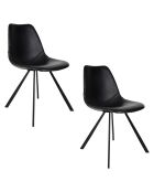 Silla Franky negra - 56 x 46 x 83 cm