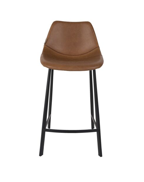 Taburete de bar Franky marrón - 52 x 45 x 91 cm
