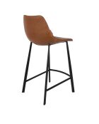 Tabouret de bar Franky marron - 52 x 45 x 91 cm