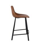 Tabouret de bar Franky marron - 52 x 45 x 91 cm