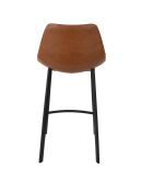 Tabouret de bar Franky marron - 52 x 45 x 91 cm