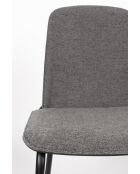 Silla Clip negra y gris - 48 x 51 x 81,5 cm