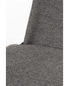 Silla Clip negra y gris - 48 x 51 x 81,5 cm
