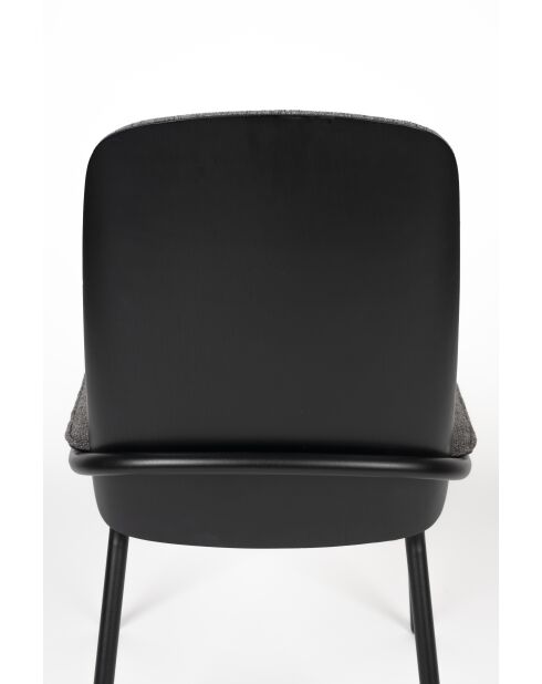Silla Clip negra y gris - 48 x 51 x 81,5 cm