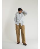 Camisa verde Calvi - RAYAS VERDES BLANCAS