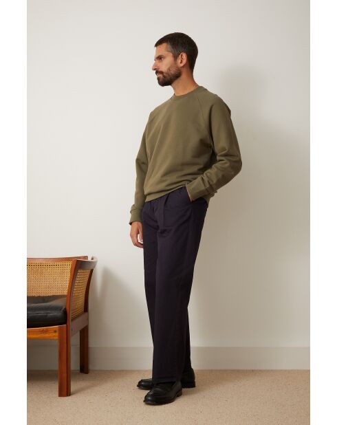 Kaki sweatshirt in rodekleur - KAKI