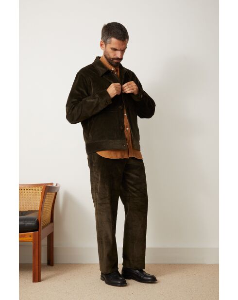 Chaqueta caqui oscuro Bergame - VERDE BOSQUE