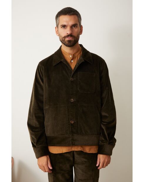 Chaqueta caqui oscuro Bergame - VERDE BOSQUE