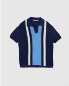 Polo Numana de rayas azul marino - MARINE