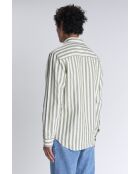 Camisa blanca caqui Calvi - KAKI