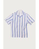 Camisa Bidart blanca y azul - AZUL/BLANCO