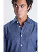 Volpaia chambray hemd - BLAUW