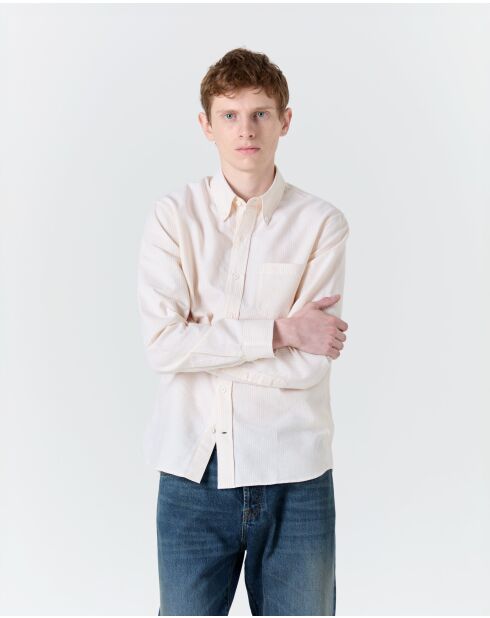 Camisa Calvi amarilla y blanca - AMARILLO/BLANCO