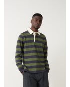 Polo Maurice verde y azul marino - VERDE RAYADO AZUL MARINO