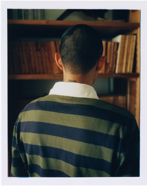 Maurice poloshirt in groen en marineblauw - GREEN STRIPED NAVY
