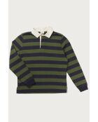 Polo Maurice verde y azul marino - VERDE RAYADO AZUL MARINO