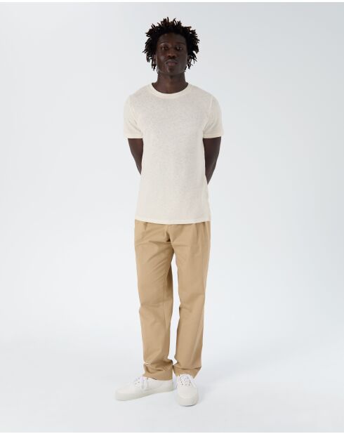 Ecru T-shirt Miami - WIT