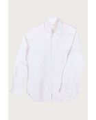 Camicia Volpaia in cotone piqué bianco - BIANCO