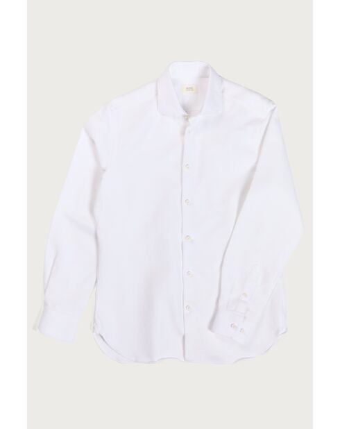 Camisa Volpaia de piqué de algodón blanca - BLANCA