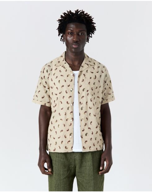 Camisa Bidart beige - BEIGE