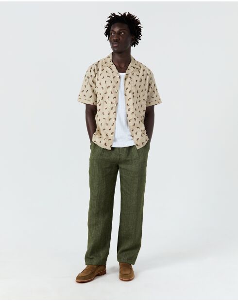 Camisa Bidart beige - BEIGE