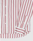 Calvi rood-wit overhemd - ROOD/WIT