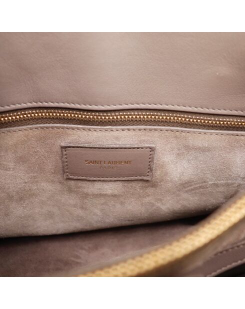 Saint Laurent Kleine Taupe-Tagetasche