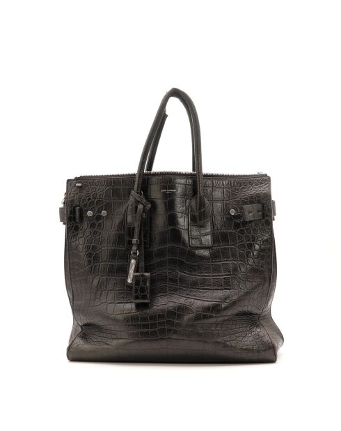 Borsa da giorno Saint Laurent Crocodile