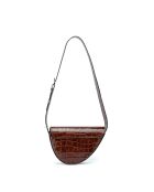 Bandolera Baily de piel marrón - 23x7x8 cm