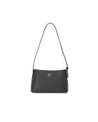 Goldie Schultertasche aus schwarzem Leder - 28x17x10,5 cm