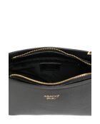 Goldie Schultertasche aus schwarzem Leder - 28x17x10,5 cm
