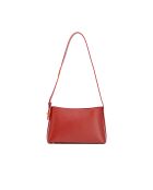 Goldie Schultertasche aus Leder in Burgunderrot - 28x17x10,5 cm
