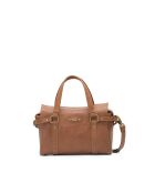 Mini Puma camel handtas van lamsleer - 27x9x23 cm