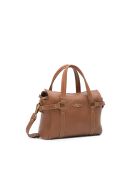 Mini Puma camel handtas van lamsleer - 27x9x23 cm