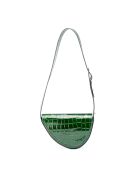 Bandolera Baily de piel verde botella - 23x7x8 cm